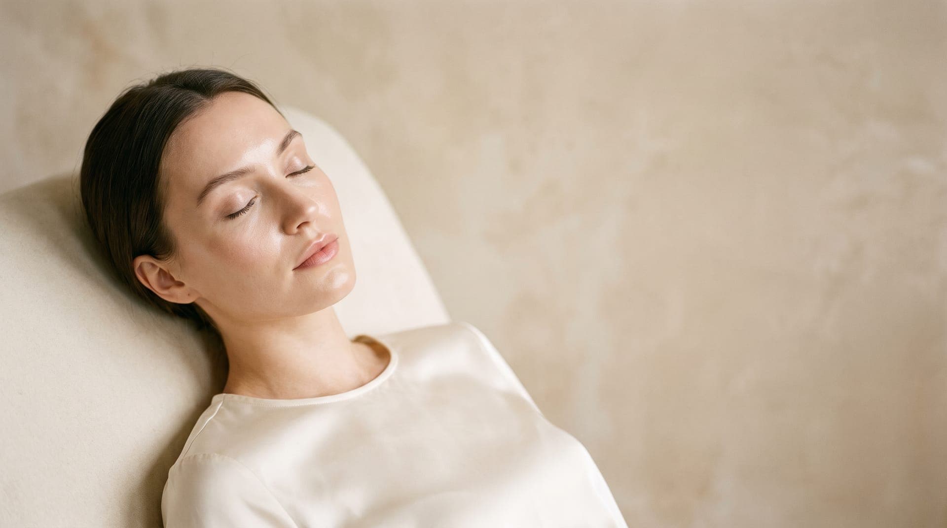 A study in luminous, well-cared-for skin